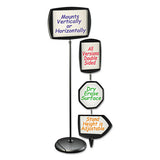 MasterVision® Floor Stand Sign Holder, Arrow, 25x17 Sign, 63" High, Black Frame freeshipping - TVN Wholesale 