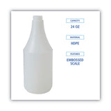 Boardwalk® Embossed Spray Bottle, 24 Oz, Clear, 24-carton freeshipping - TVN Wholesale 