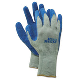 Boardwalk® Rubber Palm Gloves, Gray-blue, Large, 1 Dozen freeshipping - TVN Wholesale 