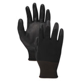 Boardwalk® Pu Palm Coated Gloves, Black, Size 10 (x-large), 1 Dozen freeshipping - TVN Wholesale 