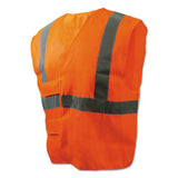 Boardwalk® Class 2 Safety Vests, Standard, Orange-silver freeshipping - TVN Wholesale 