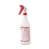 Boardwalk® Trigger Spray Bottle, 32 Oz, Clear-red, Hdpe, 3-pack freeshipping - TVN Wholesale 