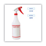 Boardwalk® Trigger Spray Bottle, 32 Oz, Clear-red, Hdpe, 3-pack freeshipping - TVN Wholesale 