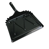Boardwalk® Metal Dust Pan, 12 X 14, 2 " Handle, 20-gauge Steel, Black freeshipping - TVN Wholesale 