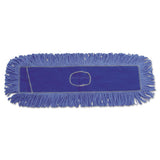 Boardwalk® Mop Head, Dust, Looped-end, Cotton-synthetic Fibers, 24 X 5, Blue freeshipping - TVN Wholesale 
