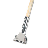 Boardwalk® Clip-on Dust Mop Handle, Lacquered Wood, Swivel Head, 1" Dia. X 60in Long freeshipping - TVN Wholesale 