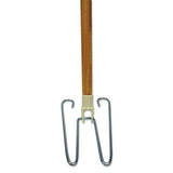 Boardwalk® Wedge Dust Mop Head Frame-natural Wood Handle, 15-16" Dia. X 48" Long freeshipping - TVN Wholesale 