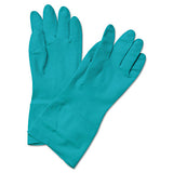Boardwalk® Flock-lined Nitrile Gloves, Medium, Green, Dozen freeshipping - TVN Wholesale 