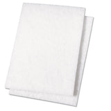 Boardwalk® Light Duty Scour Pad, White, 6 X 9, White, 20-carton freeshipping - TVN Wholesale 