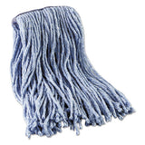 Boardwalk® Mop Head, Standard Head, Cotton-synthetic Fiber, Cut-end, #16., Blue freeshipping - TVN Wholesale 