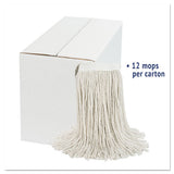 Boardwalk® Cut-end Wet Mop Head, Cotton, White, #20, 12-carton freeshipping - TVN Wholesale 