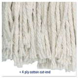 Boardwalk® Cut-end Wet Mop Head, Cotton, No. 24, White 12-carton freeshipping - TVN Wholesale 