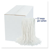 Boardwalk® Cut-end Wet Mop Head, Rayon, No. 24, White, 12-carton freeshipping - TVN Wholesale 