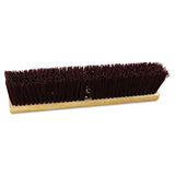 Boardwalk® Floor Brush Head, 3" Maroon Heavy-duty Polypropylene Bristles, 18" Brush freeshipping - TVN Wholesale 