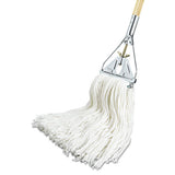 Boardwalk® Premium Cut-end Wet Mop Heads, Rayon, 16oz, White, 12-carton freeshipping - TVN Wholesale 