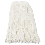 Boardwalk® Premium Cut-end Wet Mop Heads, Rayon, 16oz, White, 12-carton freeshipping - TVN Wholesale 