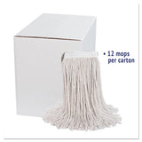 Boardwalk® Premium Cut-end Wet Mop Heads, Cotton, 24oz, White, 12-carton freeshipping - TVN Wholesale 