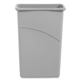 Boardwalk® Slim Waste Container, 23 Gal, Gray, Plastic freeshipping - TVN Wholesale 