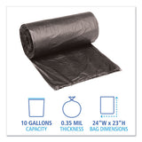 Boardwalk® Low-density Waste Can Liners, 10 Gal, 0.35 Mil, 24" X 23", Black, 500-carton freeshipping - TVN Wholesale 