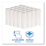 Boardwalk® Low-density Waste Can Liners, 16 Gal, 0.4 Mil, 24" X 32", White, 500-carton freeshipping - TVN Wholesale 