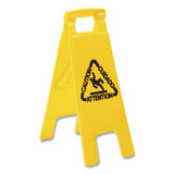 Boardwalk® Site Safety Wet Floor Sign, 2-sided, 10 X 2 X 26, Yellow freeshipping - TVN Wholesale 