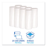 Boardwalk® Low-density Waste Can Liners, 30 Gal, 0.6 Mil, 30" X 36", White, 200-carton freeshipping - TVN Wholesale 