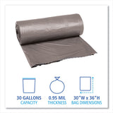 Boardwalk® Low-density Waste Can Liners, 30 Gal, 0.95 Mil, 30" X 36", Gray, 100-carton freeshipping - TVN Wholesale 