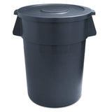 Boardwalk® Round Waste Receptacle, Lldpe, 32 Gal, Gray freeshipping - TVN Wholesale 