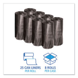 Boardwalk® Low-density Waste Can Liners, 33 Gal, 0.5 Mil, 33" X 39", Black, 200-carton freeshipping - TVN Wholesale 