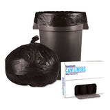 Boardwalk® Low-density Waste Can Liners, 60 Gal, 0.65 Mil, 38" X 58", Black, 100-carton freeshipping - TVN Wholesale 