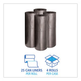 Boardwalk® Low-density Waste Can Liners, 60 Gal, 0.65 Mil, 38" X 58", Black, 100-carton freeshipping - TVN Wholesale 