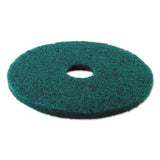 Boardwalk® Heavy-duty Scrubbing Floor Pads, 13" Diameter, Green, 5-carton freeshipping - TVN Wholesale 