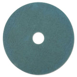 Boardwalk® Burnishing Floor Pads, 17" Diameter, Aqua, 5-carton freeshipping - TVN Wholesale 