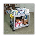 Boardwalk® Utility Cart, Two-shelf, Plastic Resin, 24w X 40d, Gray freeshipping - TVN Wholesale 