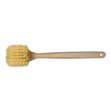 Boardwalk® Utility Brush, Cream Polypropylene Bristles, 5.5 Brush, 14.5" Tan Plastic Handle freeshipping - TVN Wholesale 