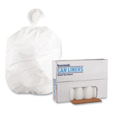 Boardwalk® Low-density Waste Can Liners, 56 Gal, 0.6 Mil, 43" X 47", White, 100-carton freeshipping - TVN Wholesale 