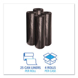 Boardwalk® Low-density Waste Can Liners, 56 Gal, 0.6 Mil, 43" X 47", Black, 100-carton freeshipping - TVN Wholesale 