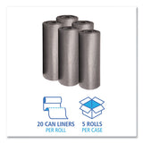 Boardwalk® Low-density Waste Can Liners, 56 Gal, 1.1 Mil, 43" X 47", Gray, 100-carton freeshipping - TVN Wholesale 