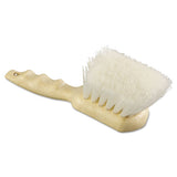 Boardwalk® Utility Brush, Cream Nylon Bristles, 5.5" Brush, 3.5" Tan Plastic Handle freeshipping - TVN Wholesale 