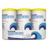 Boardwalk® Disinfecting Wipes, 8 X 7, Lemon Scent, 75-canister, 3 Canisters-pack, 4-pks-ct freeshipping - TVN Wholesale 