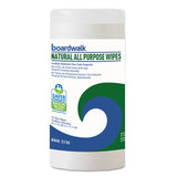 Boardwalk® Natural All Purpose Wipes, 7 X 8, Unscented, 75 Wipes-canister, 6-carton freeshipping - TVN Wholesale 