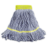 Boardwalk® Super Loop Wet Mop Head, Cotton-synthetic Fiber, 5" Headband, Small Size, Blue, 12-carton freeshipping - TVN Wholesale 