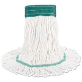 Boardwalk® Super Loop Wet Mop Head, Cotton-synthetic Fiber, 5" Headband, Medium Size, White, 12-carton freeshipping - TVN Wholesale 