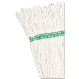 Boardwalk® Super Loop Wet Mop Head, Cotton-synthetic Fiber, 5" Headband, Medium Size, White, 12-carton freeshipping - TVN Wholesale 