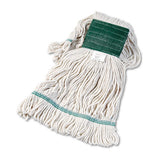 Boardwalk® Super Loop Wet Mop Head, Cotton-synthetic Fiber, 5" Headband, Medium Size, White, 12-carton freeshipping - TVN Wholesale 