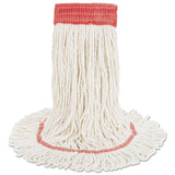 Boardwalk® Super Loop Wet Mop Head, Cotton-synthetic Fiber, 5" Headband, Large Size, White freeshipping - TVN Wholesale 