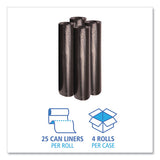 Boardwalk® Low Density Repro Can Liners, 56 Gal, 1.2 Mil, 43" X 47", Black, 10 Bags-roll, 10 Rolls-carton freeshipping - TVN Wholesale 