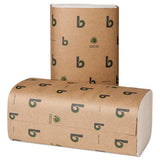 Boardwalk® Boardwalk Green Single-fold Towels, Natural White,9 1-8x10 1-4, 250-pk,16 Pks-ct freeshipping - TVN Wholesale 
