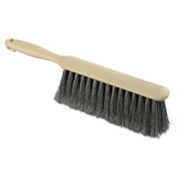 Boardwalk® Counter Brush, Gray Flagged Polypropylene Bristles, 4.5" Brush, 3.5" Tan Plastic Handle freeshipping - TVN Wholesale 