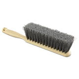 Boardwalk® Counter Brush, Gray Flagged Polypropylene Bristles, 4.5" Brush, 3.5" Tan Plastic Handle freeshipping - TVN Wholesale 